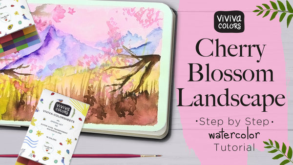 Paint ‘Cherry Blossom Landscape’ with me