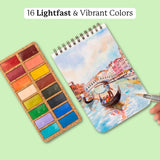 Watercolor Pans - Spring 16 Colors