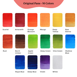 Watercolor Pans - Original 16 Colors