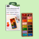 Watercolor Pans - Spring 16 Colors