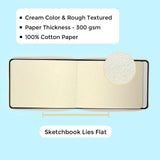 A5 Sketchbook - 100% Cotton, 40 Pages, 140 lbs