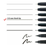Black Hardtip Marker 0.5 mm