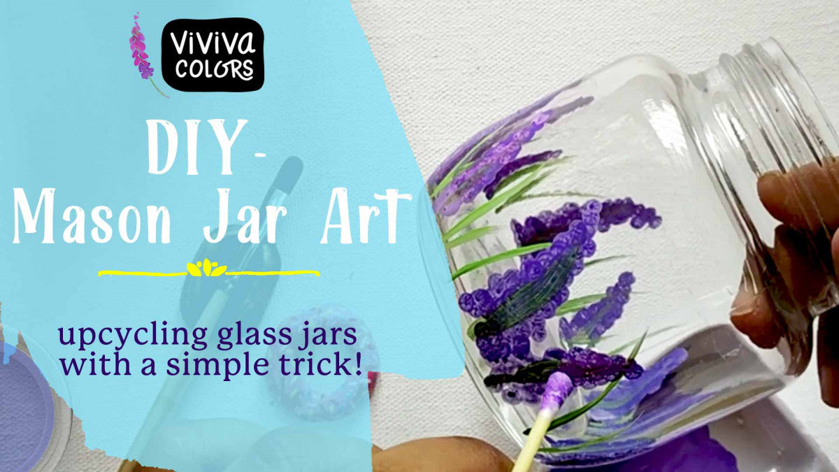 DIY - Mason Jar Art with watercolors – Viviva Colors