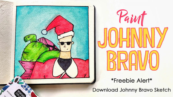 How to paint Johnny Bravo as Santa - painting tutorial