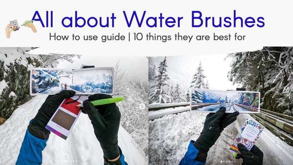 Water brushes make 'No mess painting' possible!