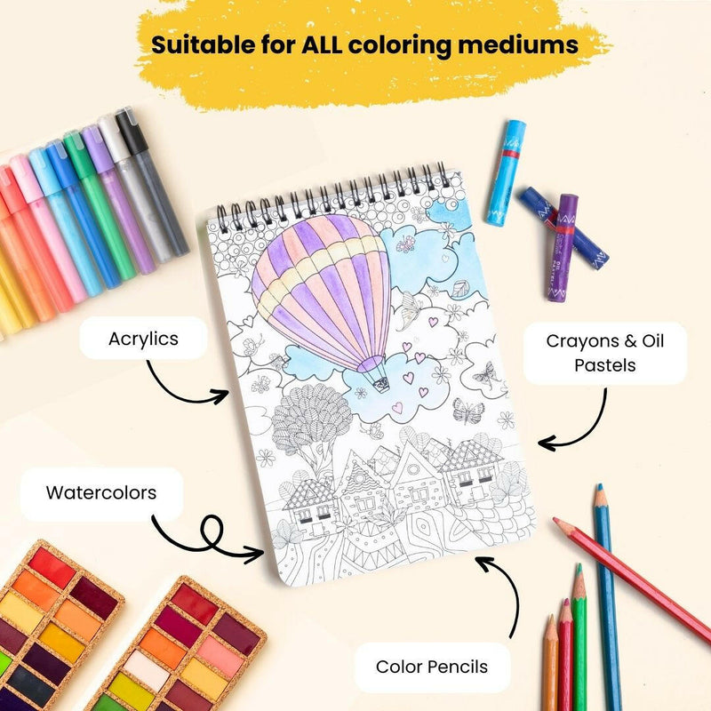 Coloring Book Custom Journals for Adults