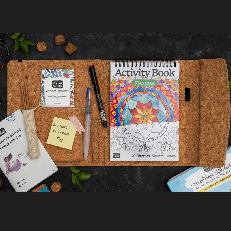 Meditate with Art - A5 Cork Kit