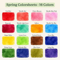 Colorsheets - Spring 16 Colors