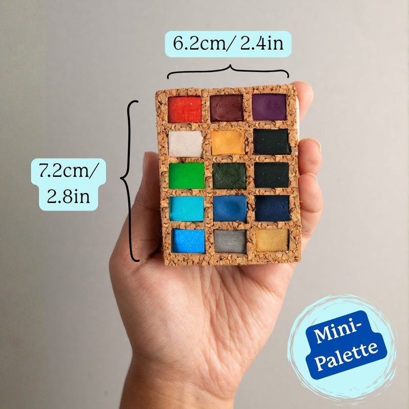 Watercolor Pans - Winter 15 Colors  - pack of 5