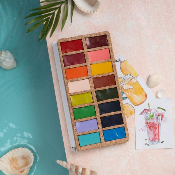 Watercolor Pans - Spring 16 Colors
