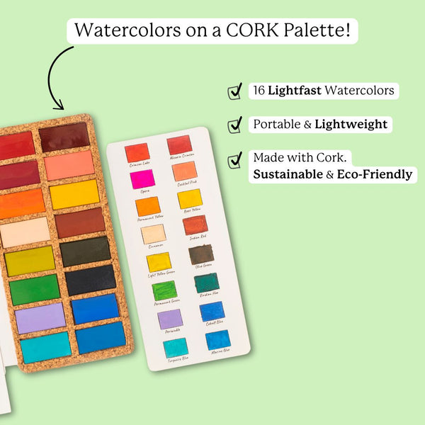 Watercolor Pans - Spring 16 Colors