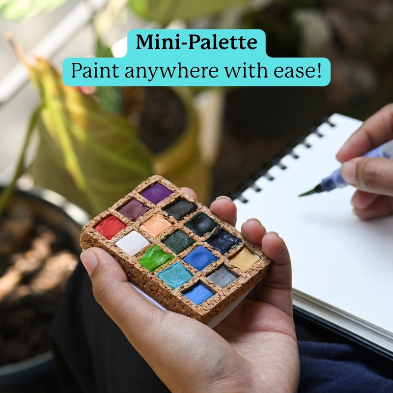 Watercolor Pans - Winter 15 Colors  - pack of 5