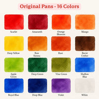 Watercolor Pans - Original 16 Colors