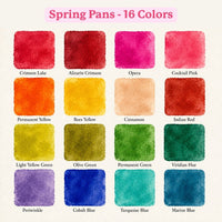 Watercolor Pans - Spring 16 Colors