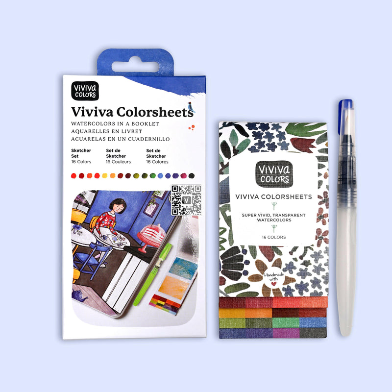 Sketcher Set - Colorsheets + Waterbrush