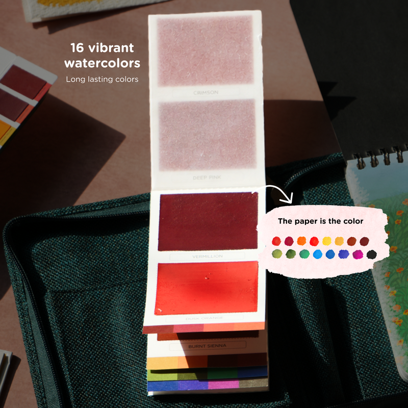 Jute Travel Paint Kit - A6 (6.2 x 5.3 in)