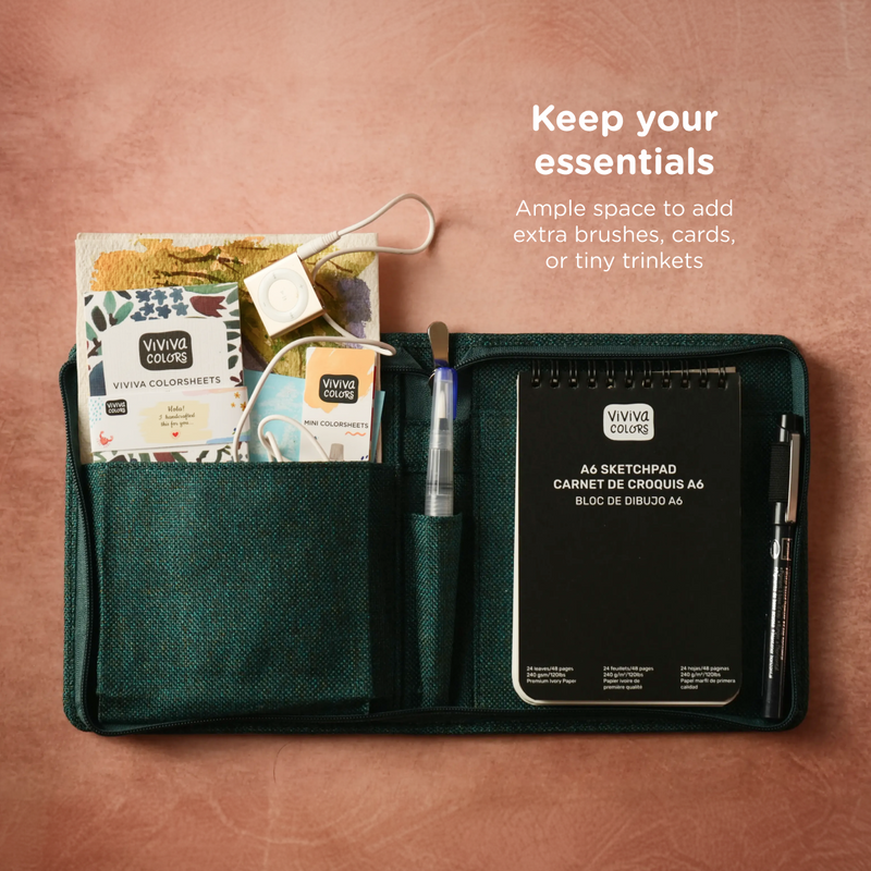 Jute Travel Paint Kit - A6 (6.2 x 5.3 in)