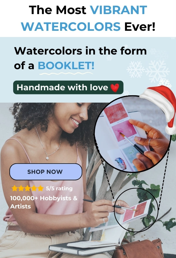 Watercolor in the form of a booklet