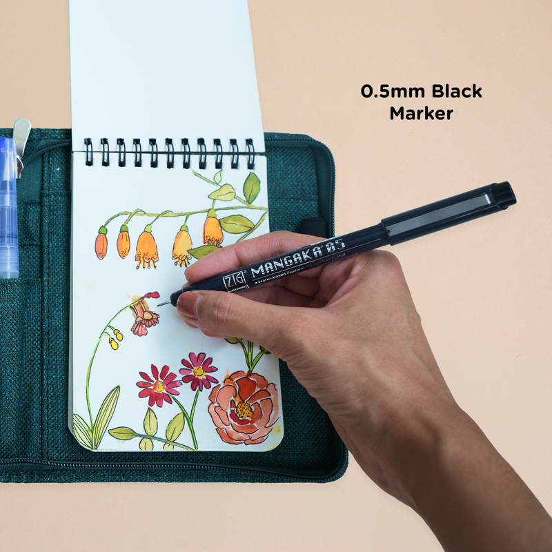 Jute Travel Paint Kit - A6 (6.2 x 5.3 in)