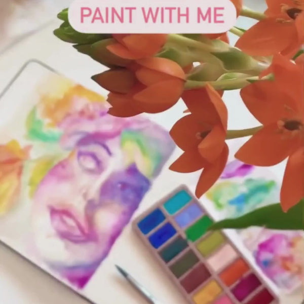Watercolor Pans - Spring 16 Colors