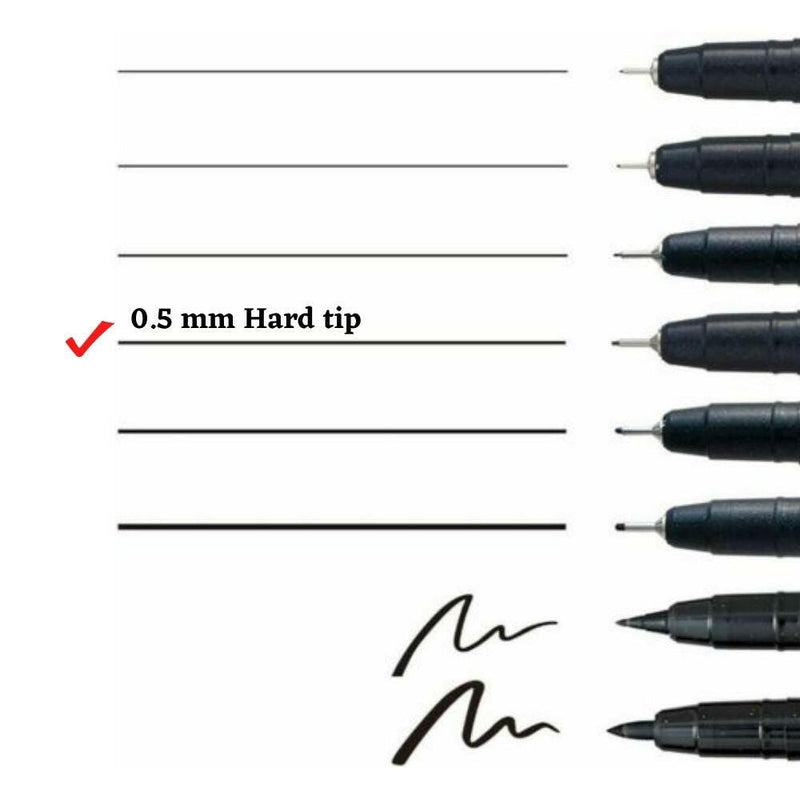 Black Hardtip Marker 0.5 mm