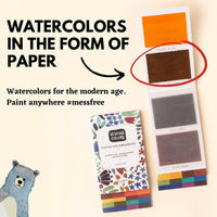 Ideal Watercolor Painting Kit - 16 Vibrant Colors with Waterbrush.