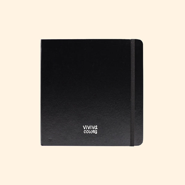 Square size plain white & smooth Ivory drawing book of 64 pages & 120 lbs or 240 GSM thick. It is perfect for travel art.
