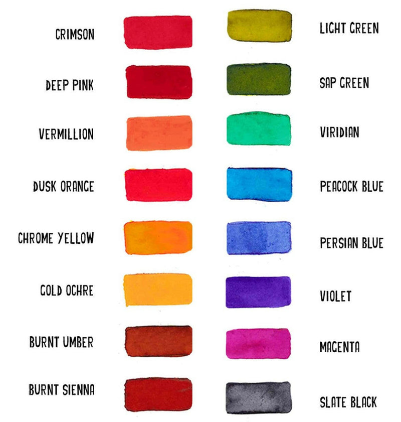 Viviva Colorsheets Single Set portable watercolor kit includes 16 premium,  vibrant colors » Gadget Flow