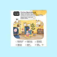Square Sketchbook - 100% Cotton, 40 Pages, 140 lbs