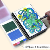 Viviva Watercolor Paint Set - 16 Vibrant Travel friendly colors inspired by Spring season